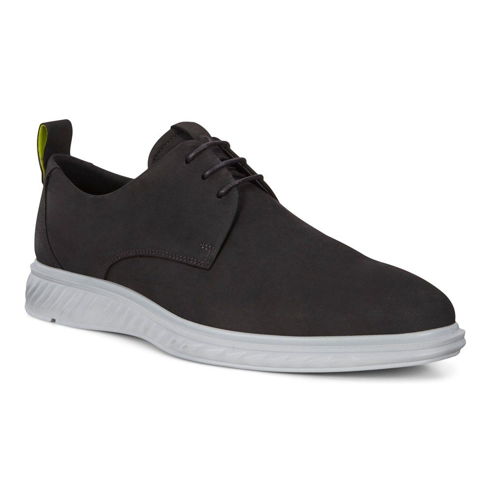 ECCO Mens Derby Shoe Black - St.1 Hybrid Lites - UJC-613294